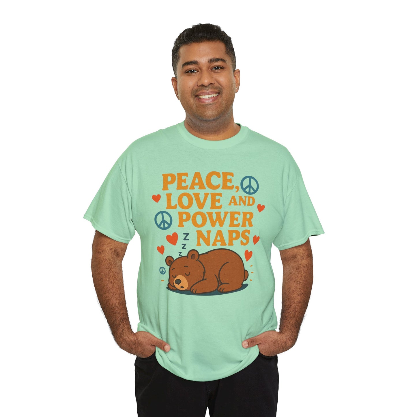 Peace Love Power Naps T-shirt