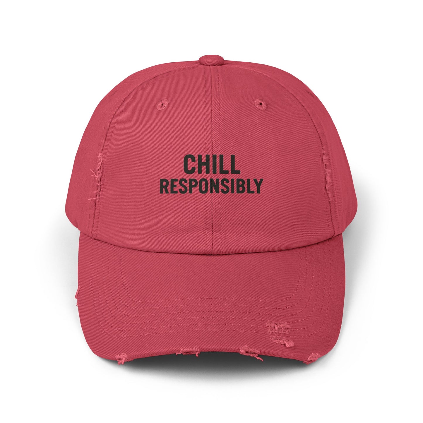 Chill Responsibly Distressed Cap