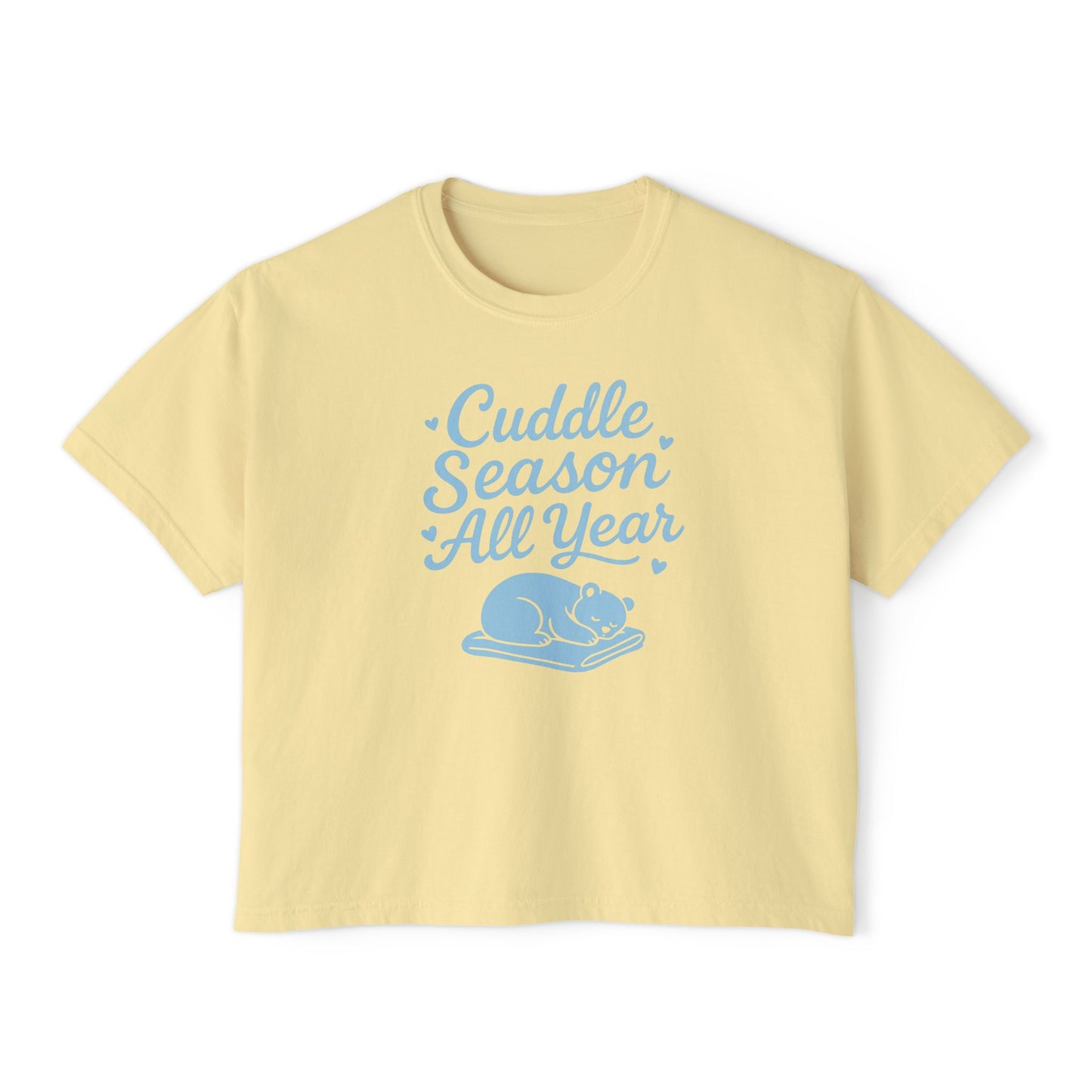 Cuddle Season All Year Round - Women's Boxy T-shirt