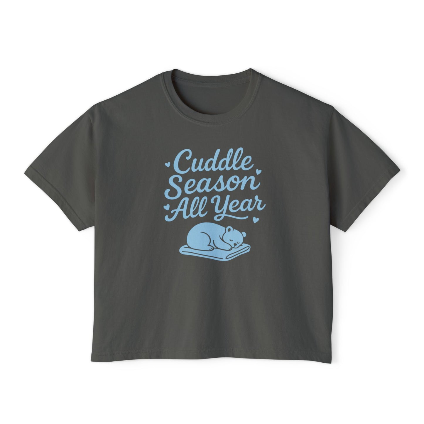 Cuddle Season All Year Round - Women's Boxy T-shirt