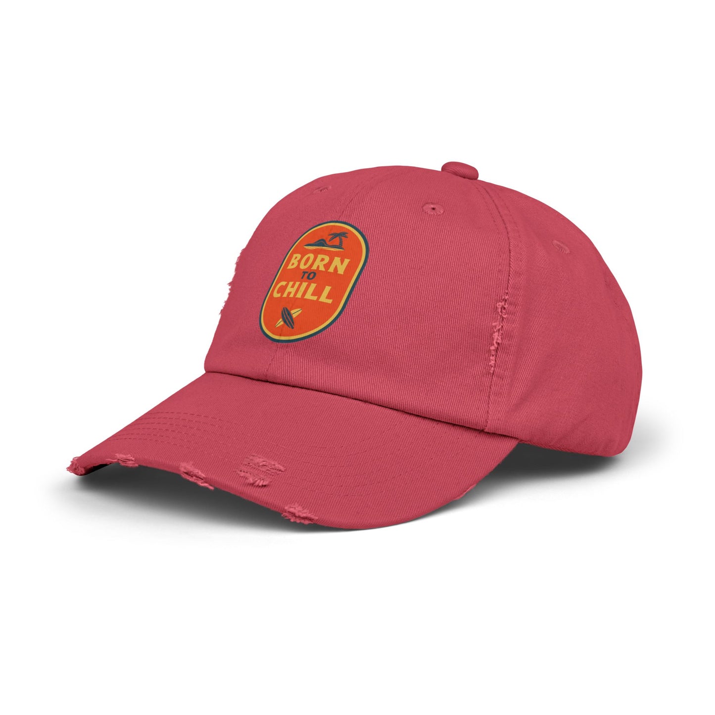 Born to Chill Unisex Distressed Cap