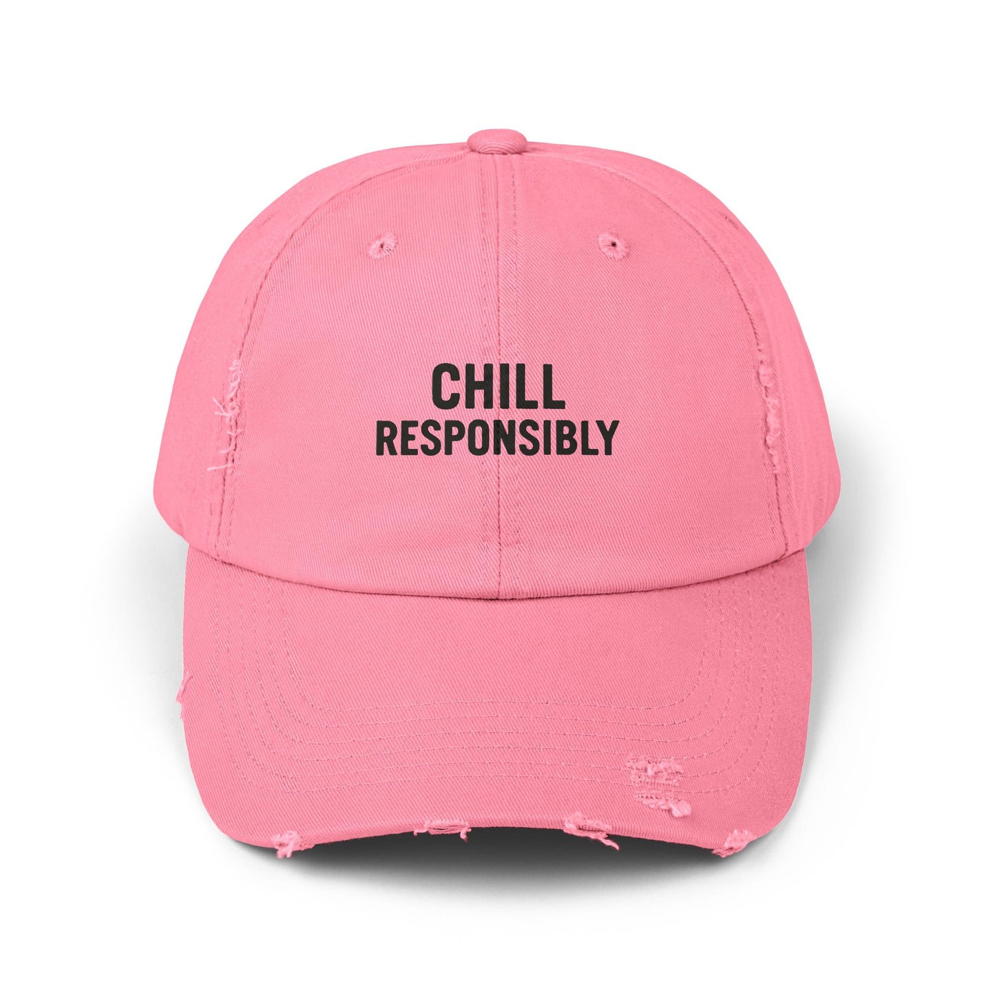 Chill Responsibly Distressed Cap