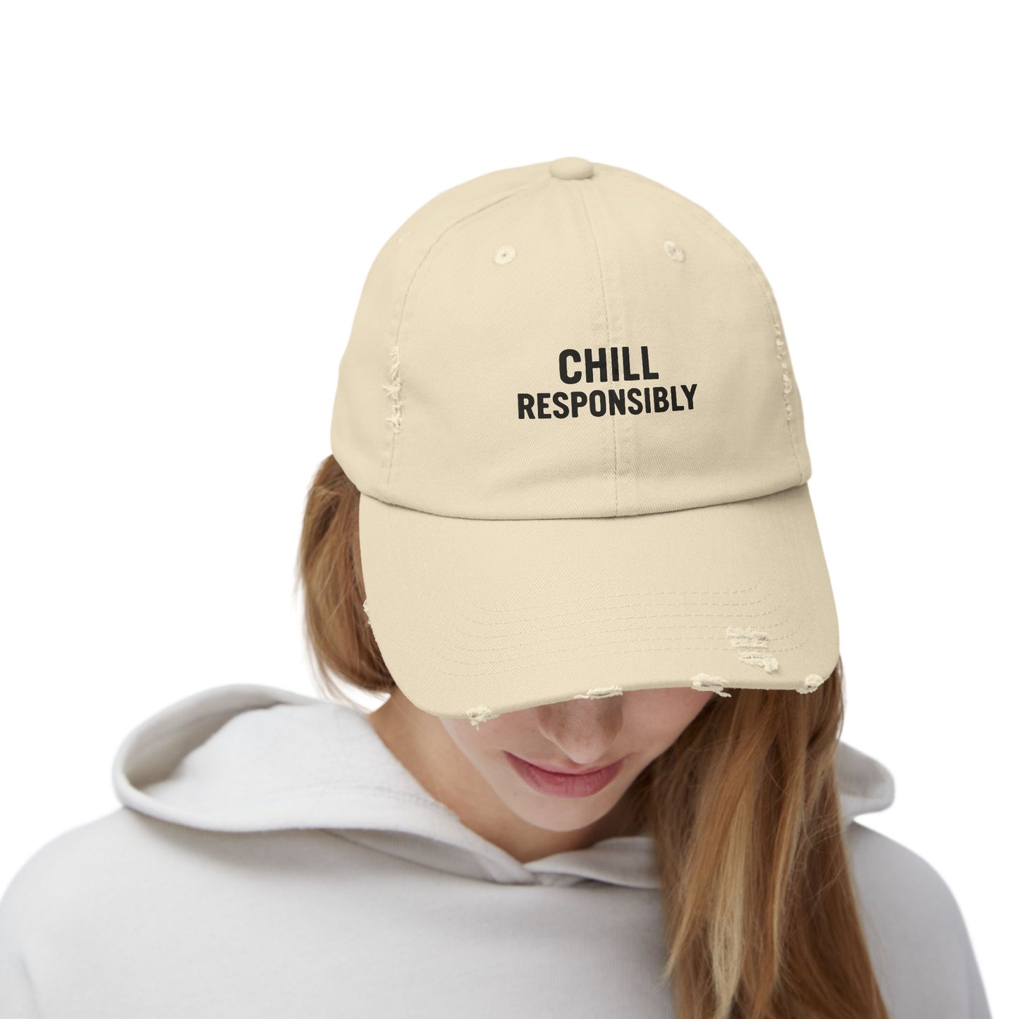 Chill Responsibly Distressed Cap