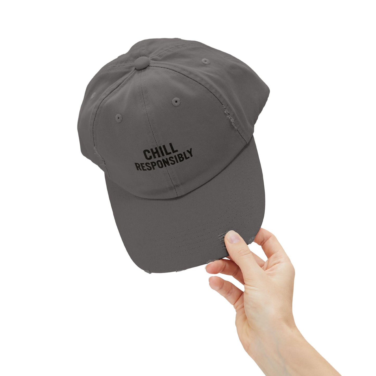 Chill Responsibly Distressed Cap