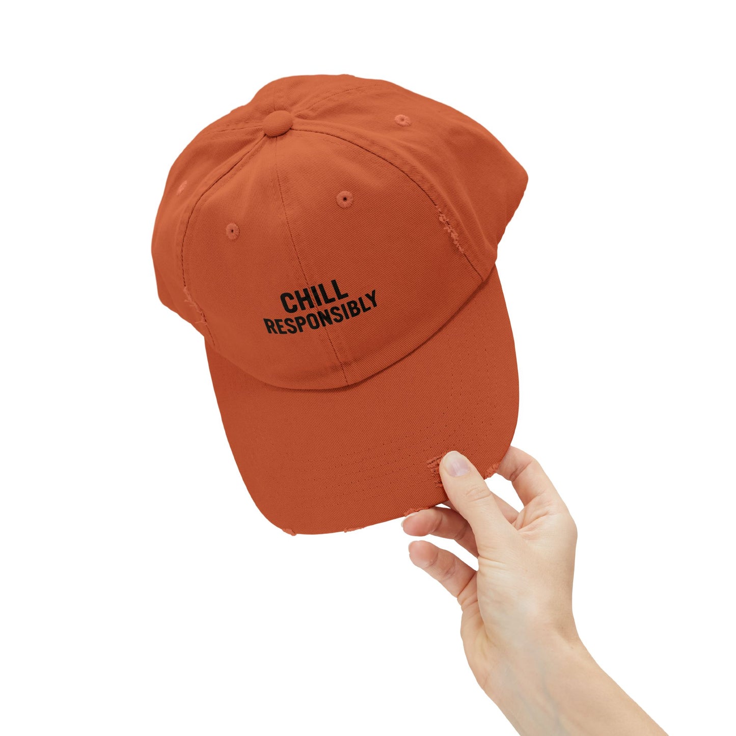 Chill Responsibly Distressed Cap