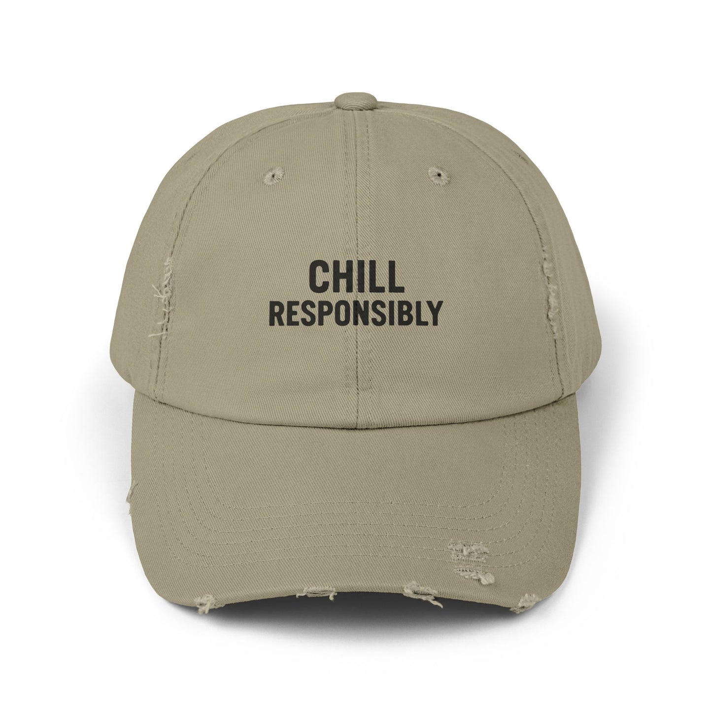 Chill Responsibly Distressed Cap