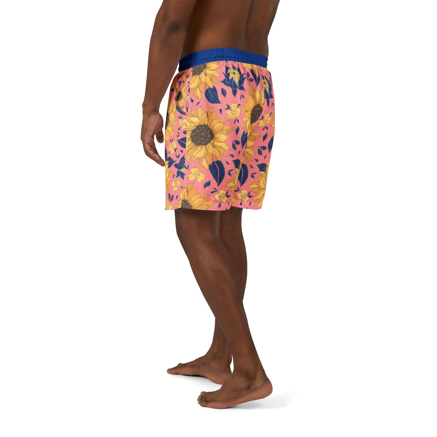 Sunny Floral Unisex Swim Shorts