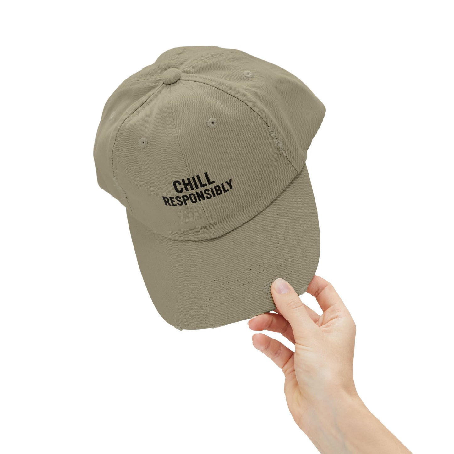 Chill Responsibly Distressed Cap