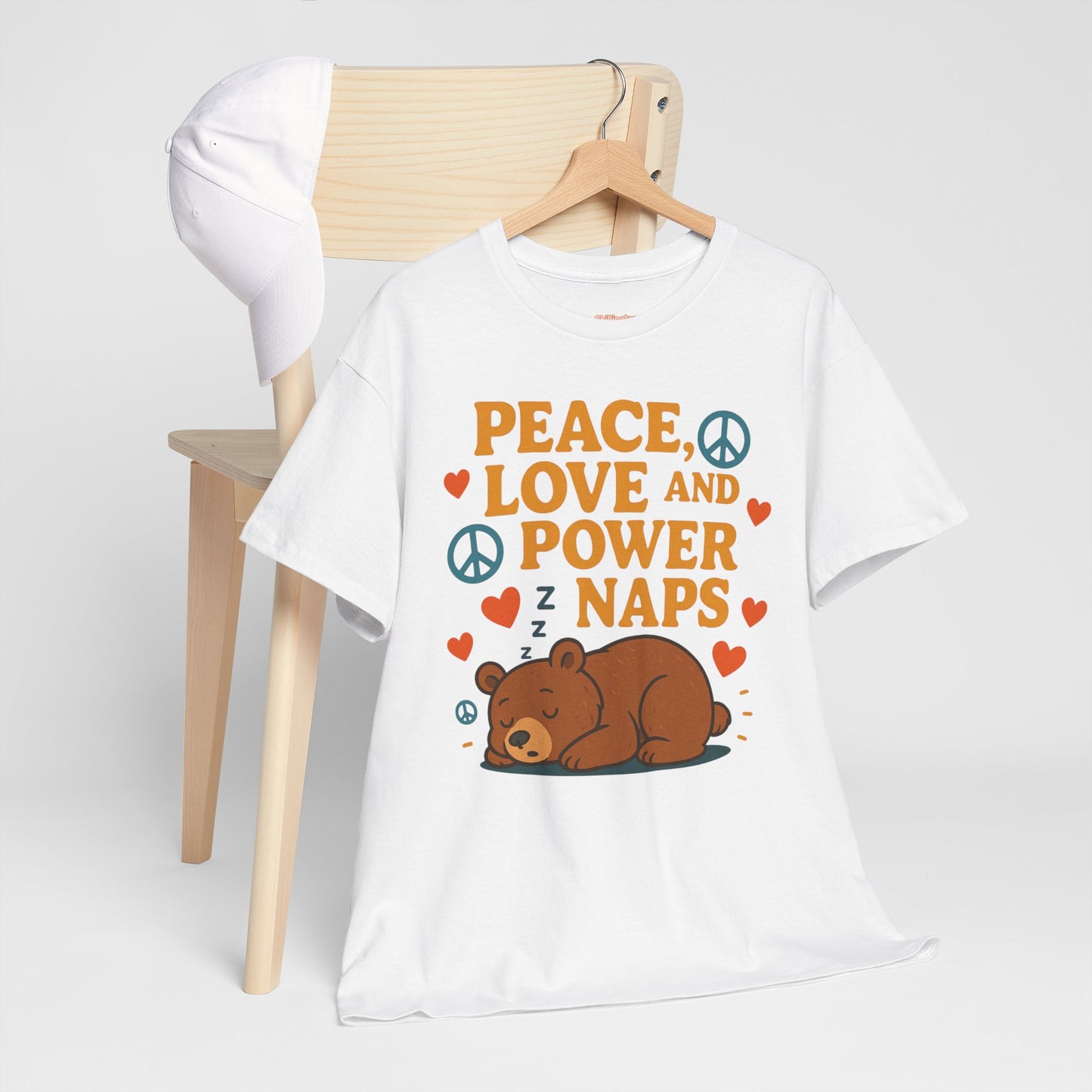 Peace Love Power Naps T-shirt
