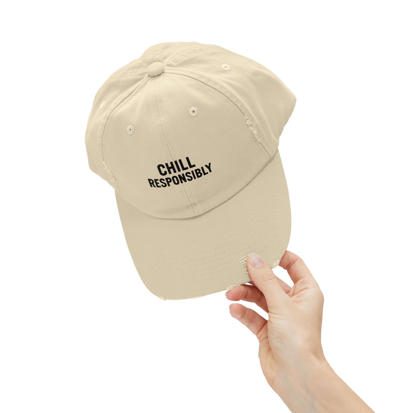 Chill Responsibly Distressed Cap