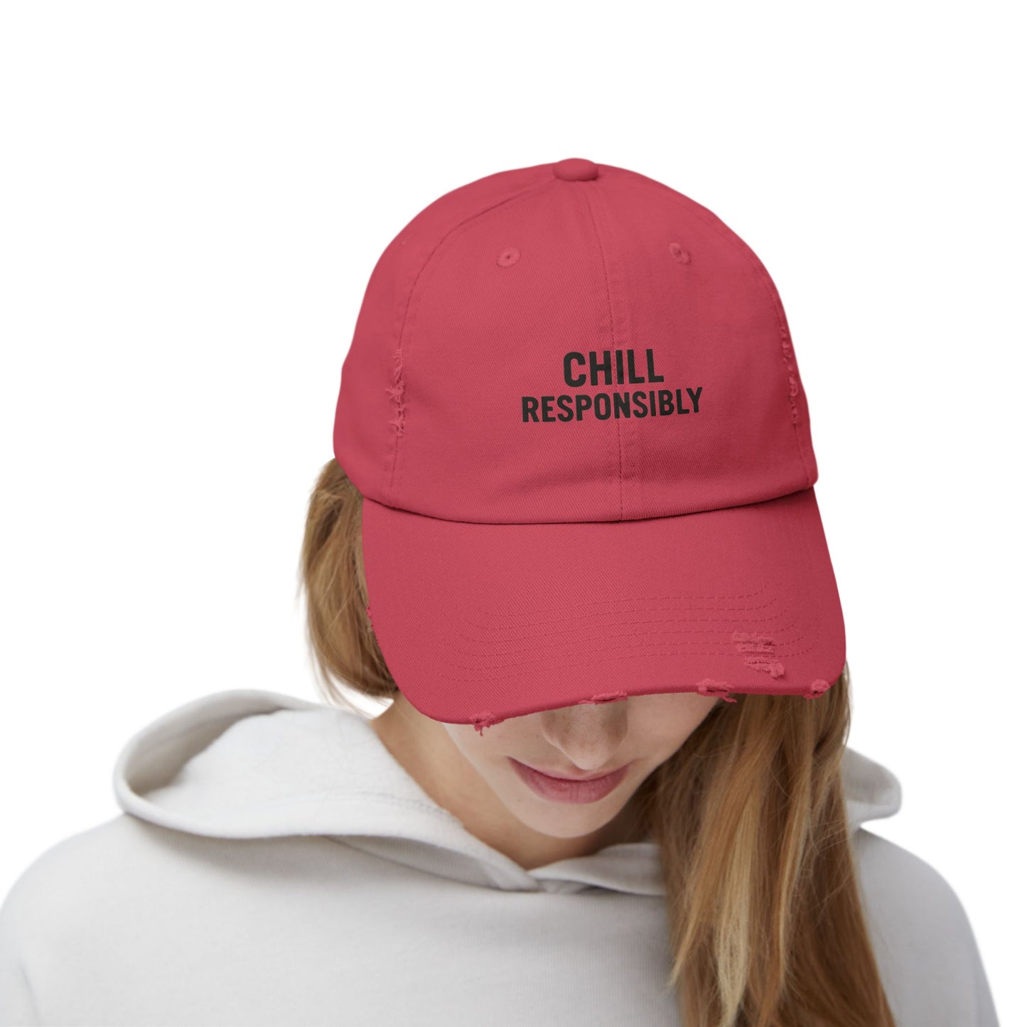 Chill Responsibly Distressed Cap
