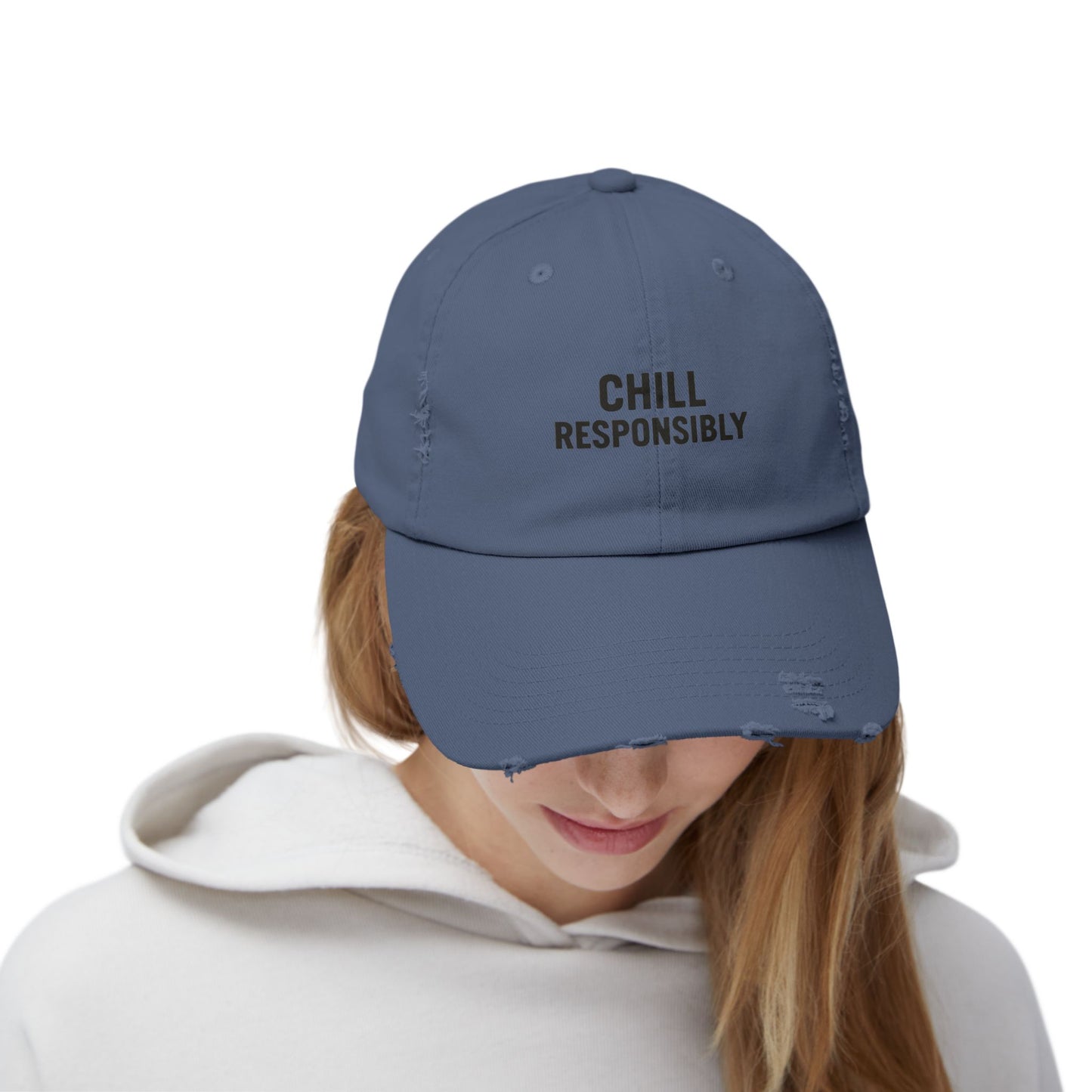 Chill Responsibly Distressed Cap