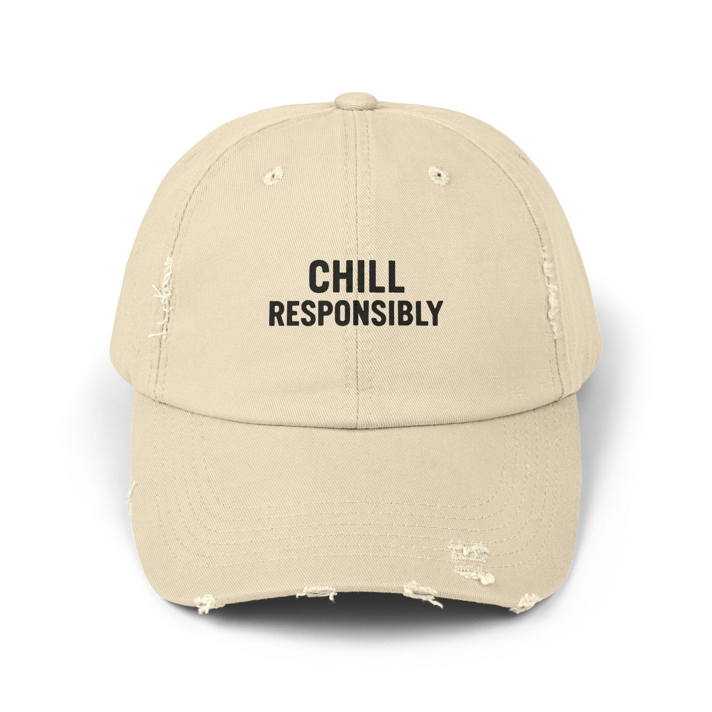 Chill Responsibly Distressed Cap