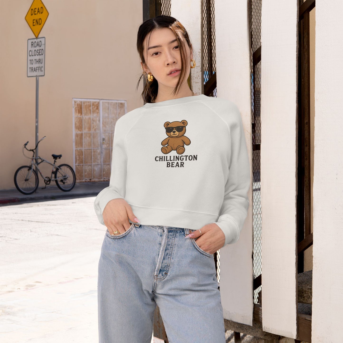 Teddy Bear Chillington Cropped Pullover