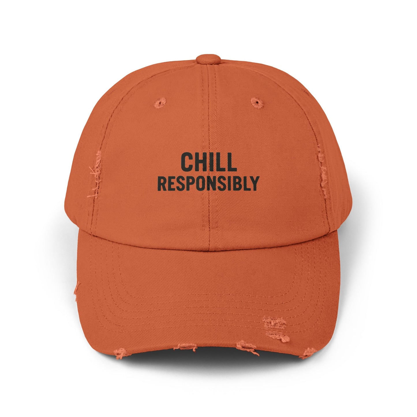 Chill Responsibly Distressed Cap