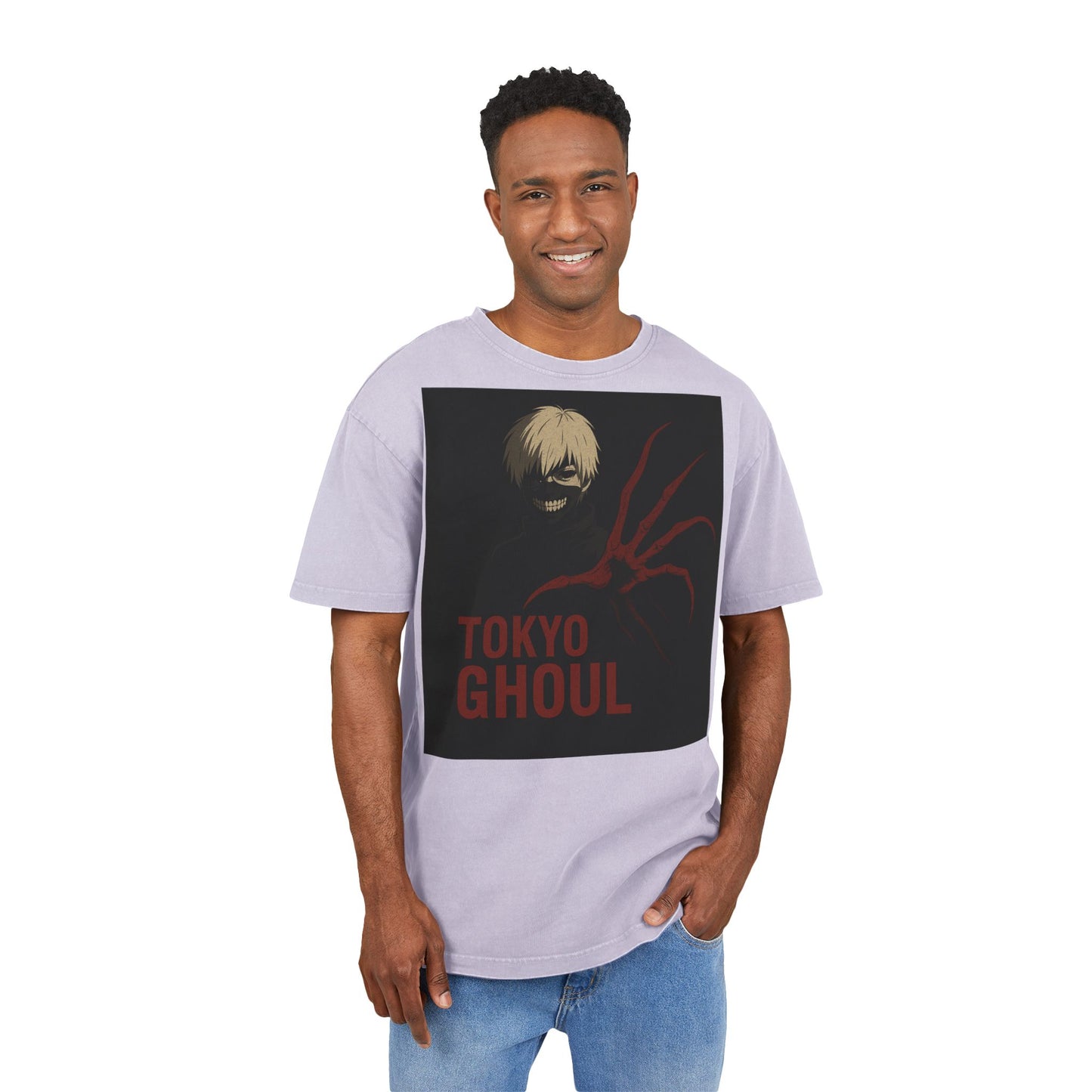 Tokyo Ghoul Men's Acid Washed T-shirt