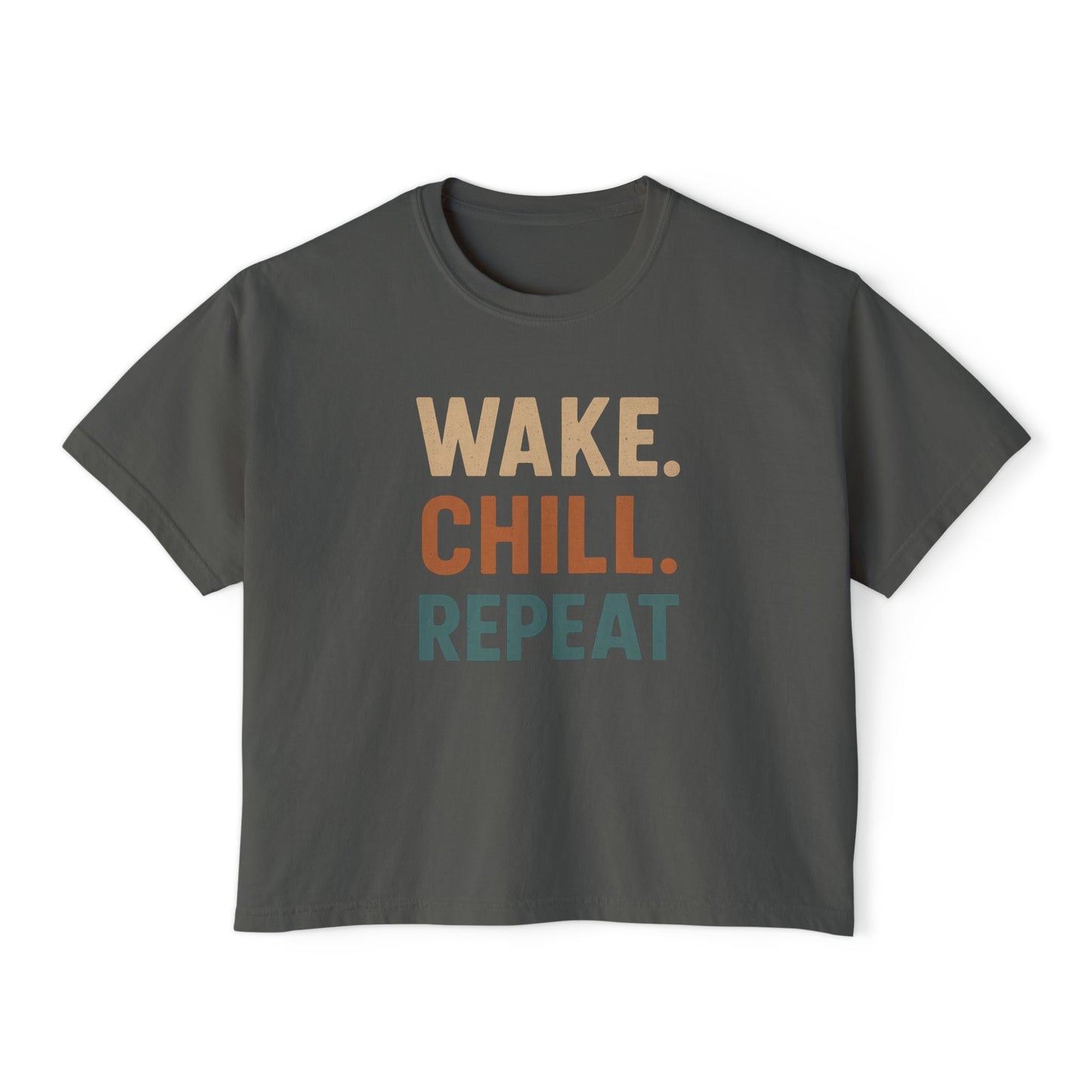 Wake Chill Repeat Women's Boxy Tee