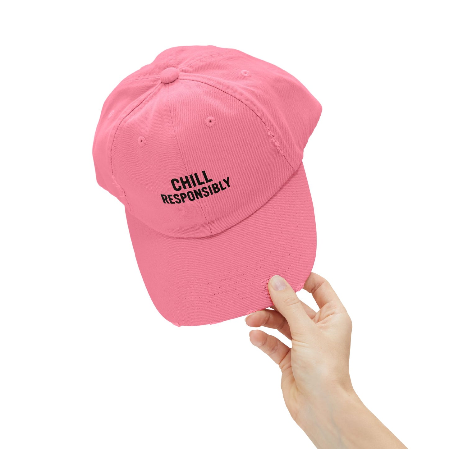 Chill Responsibly Distressed Cap