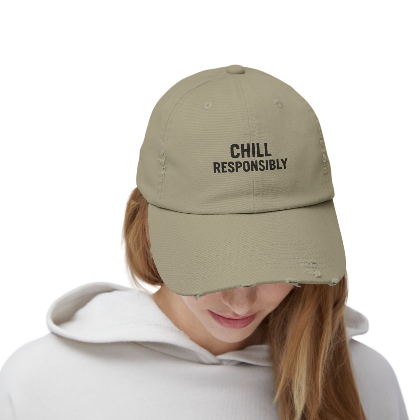 Chill Responsibly Distressed Cap
