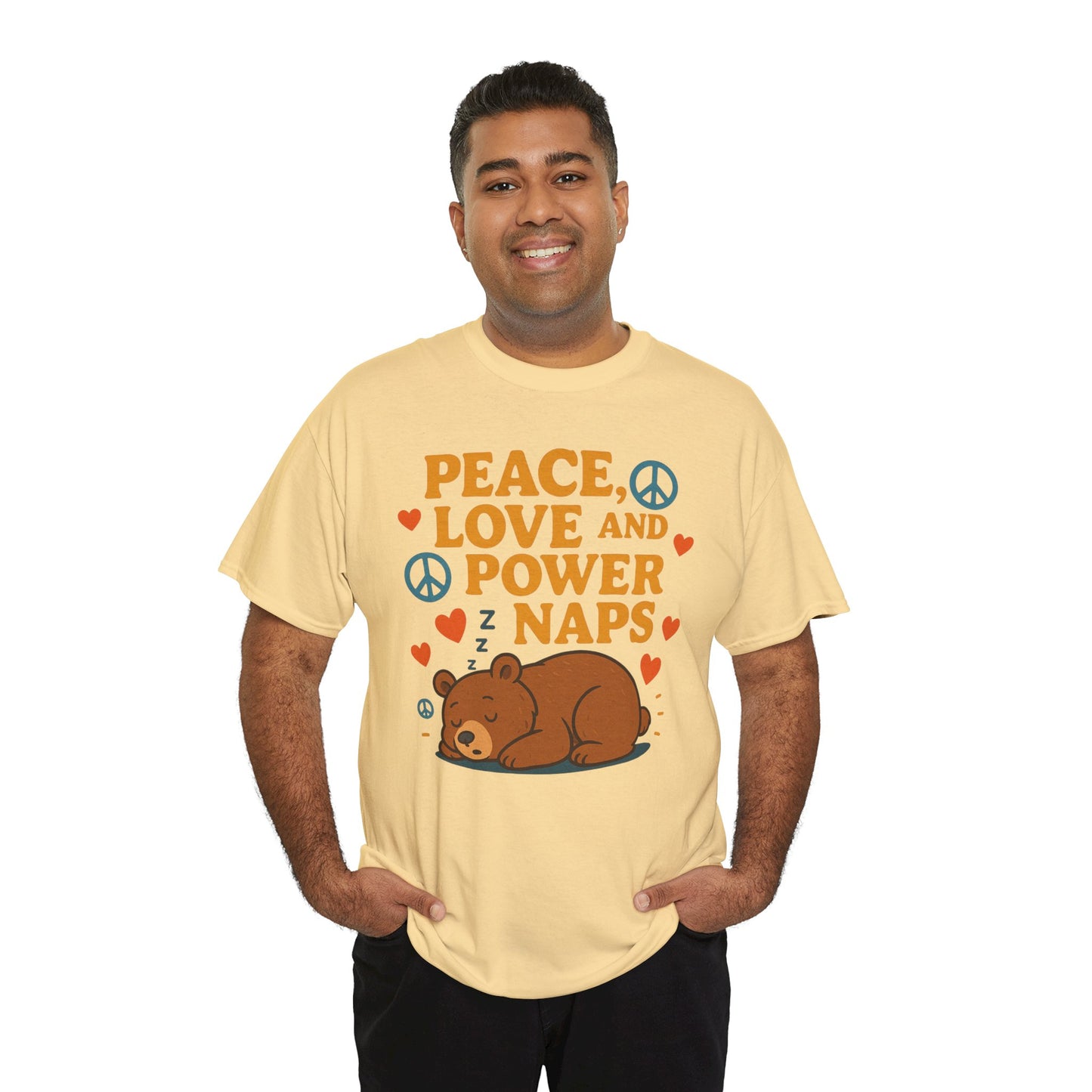 Peace Love Power Naps T-shirt