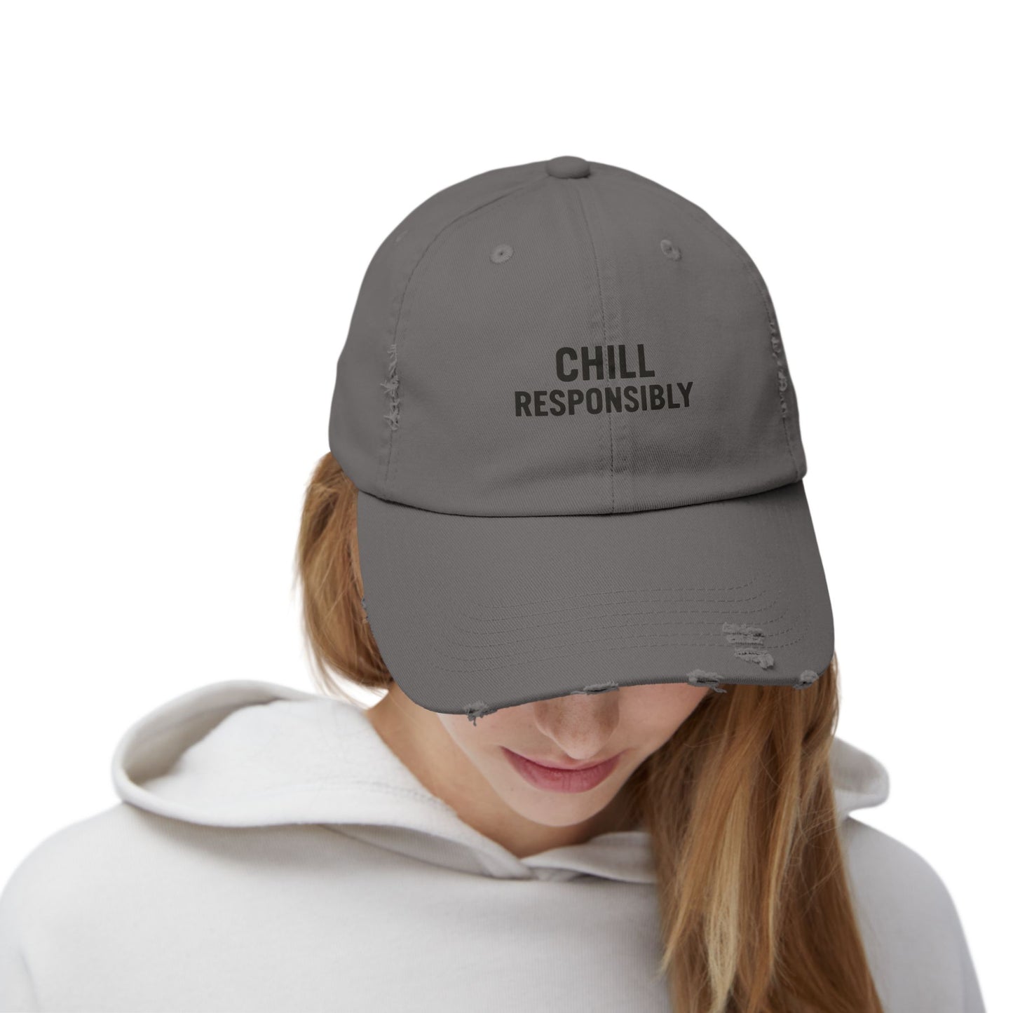 Chill Responsibly Distressed Cap