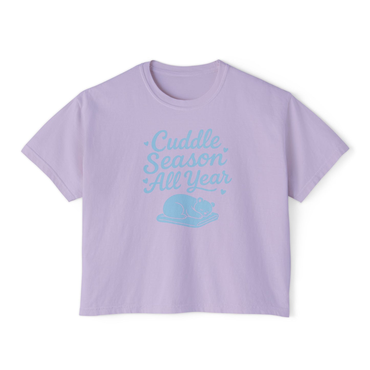 Cuddle Season All Year Round - Women's Boxy T-shirt