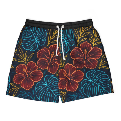 Neon Flower Swim Shorts