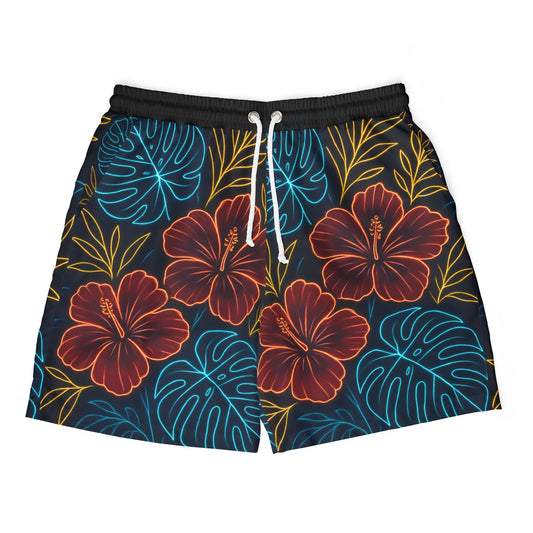Neon Flower Swim Shorts