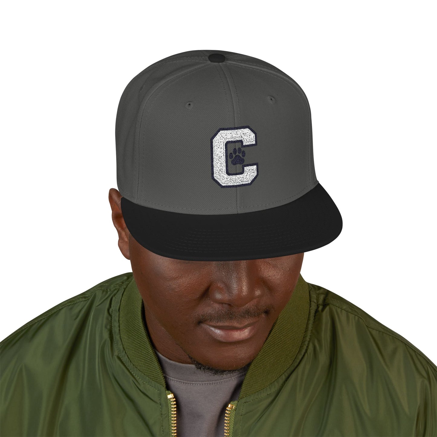 Paw Print Snapback Cap