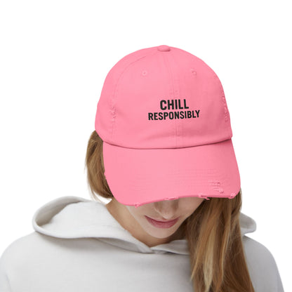Chill Responsibly Distressed Cap