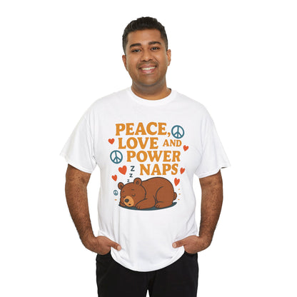 Peace Love Power Naps T-shirt