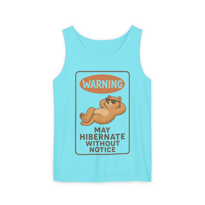 Hibernate Warning Unisex Tank Top