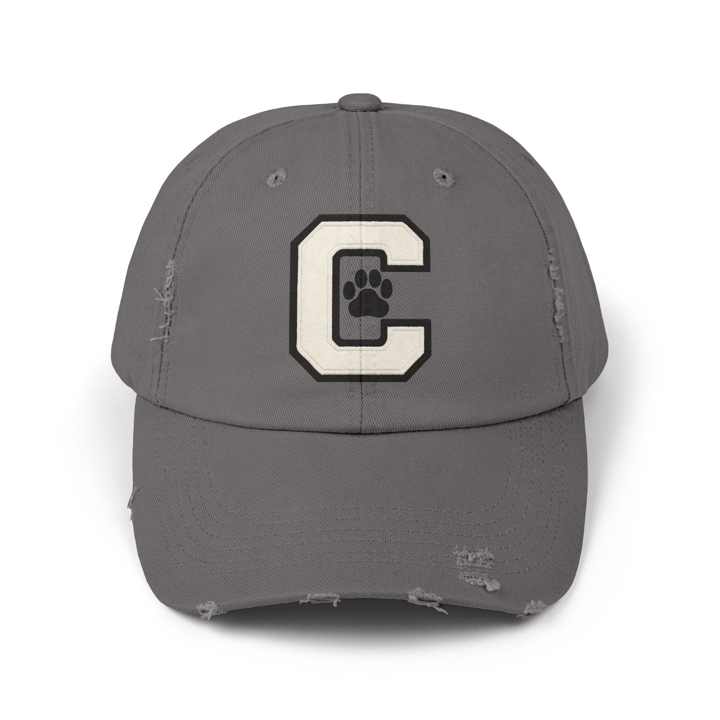 Paw Print Distressed Unisex Cap