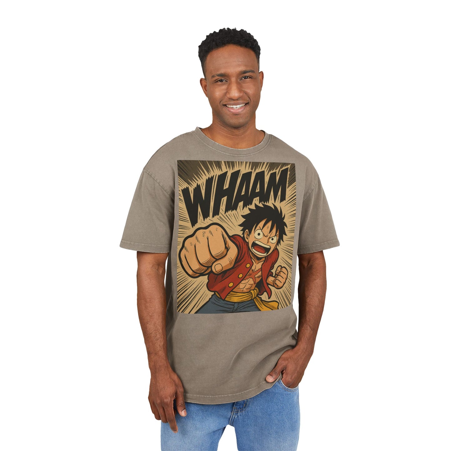 Whaam Acid Washed Graphic T-shirt