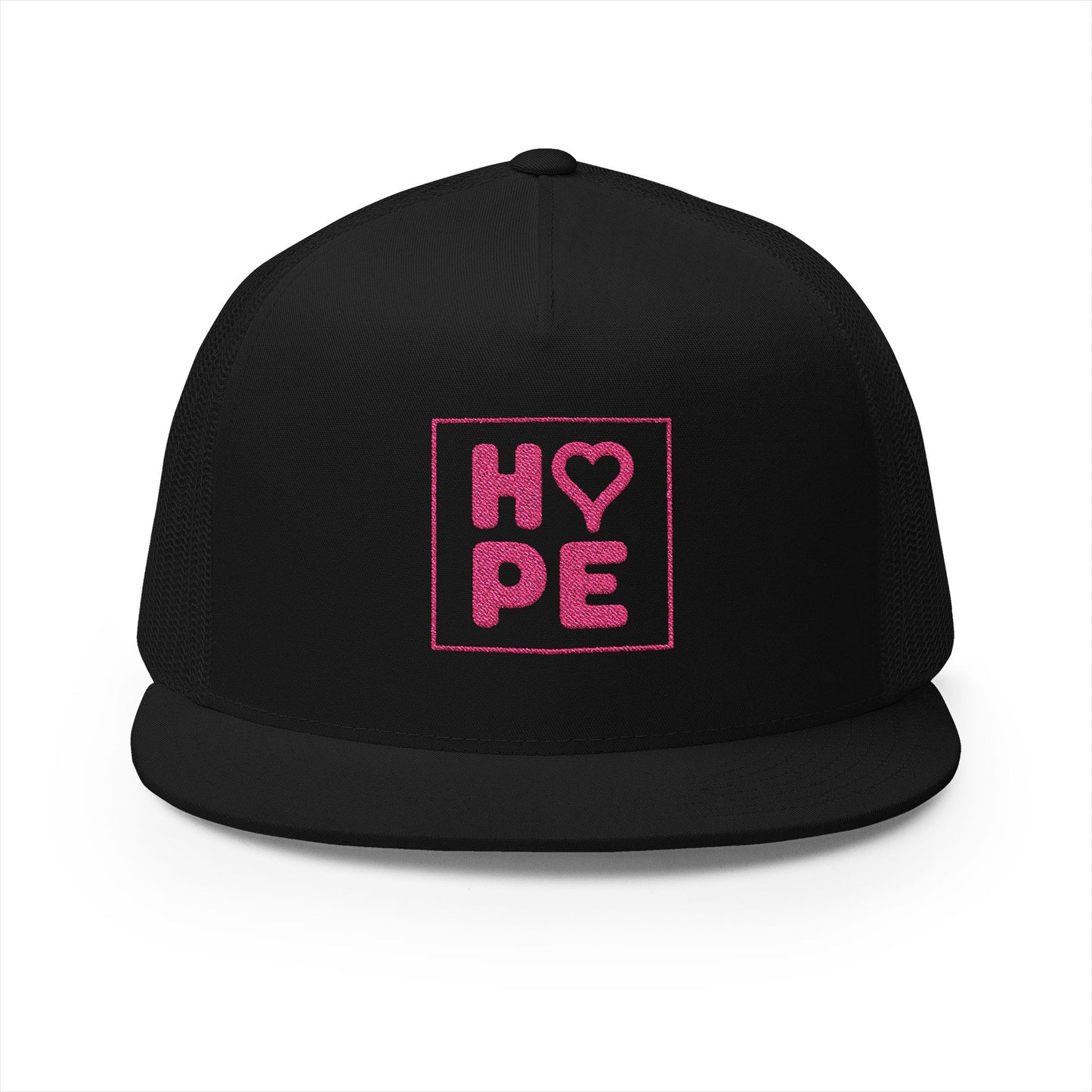 Pink Heart Hope Trucker Cap