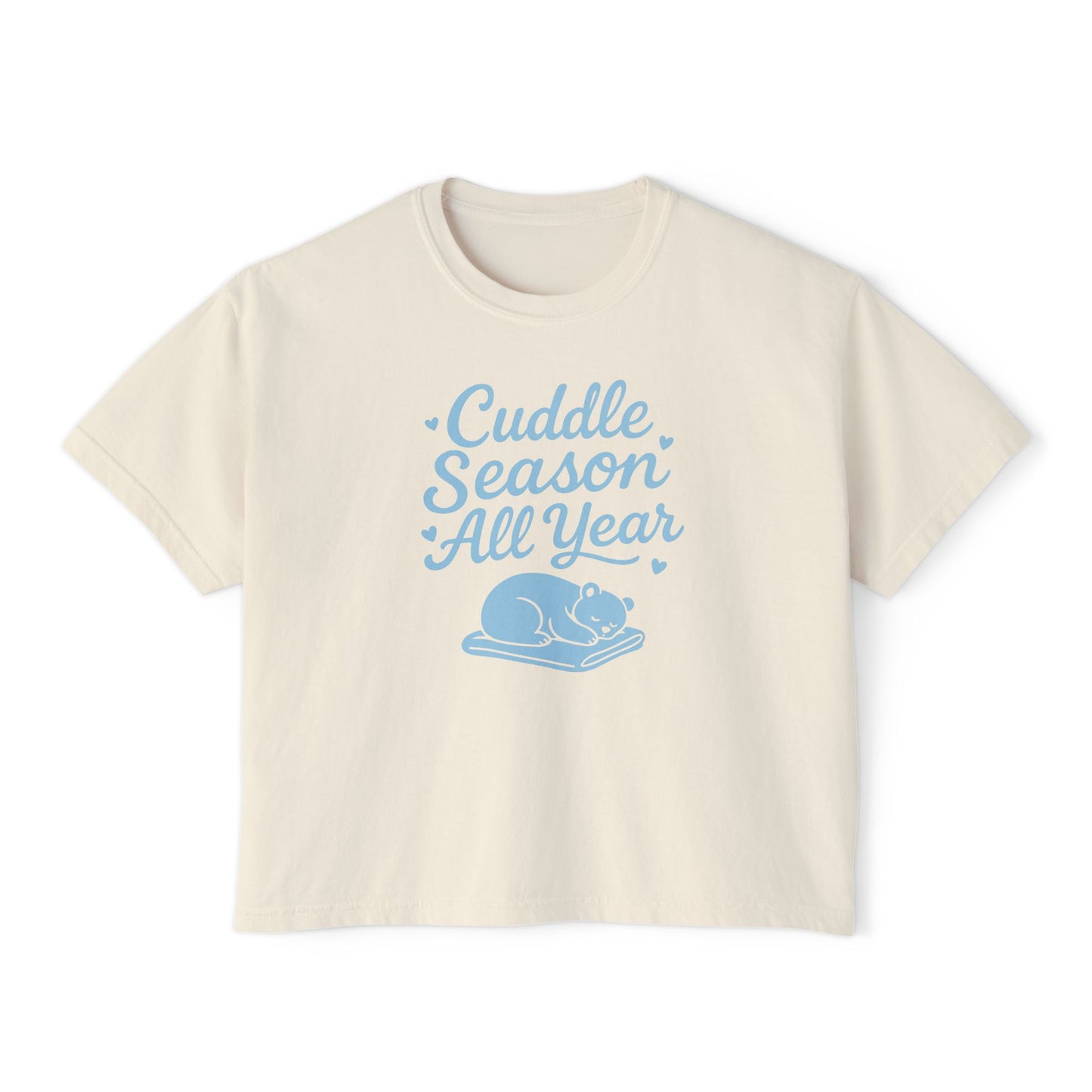 Cuddle Season All Year Round - Women's Boxy T-shirt