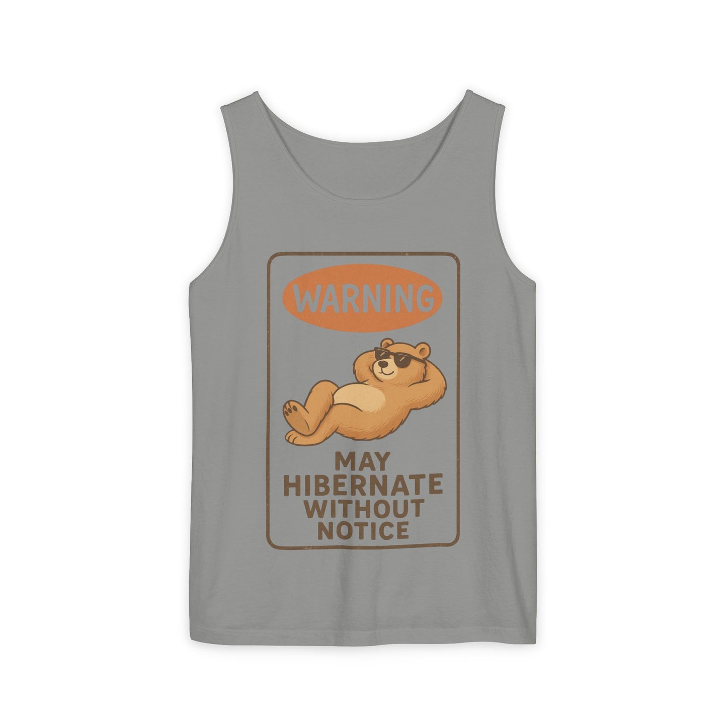 Hibernate Warning Unisex Tank Top