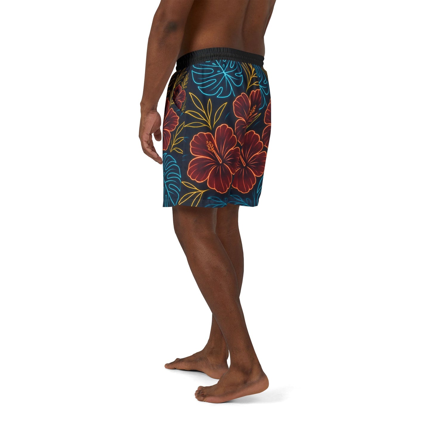 Neon Flower Swim Shorts