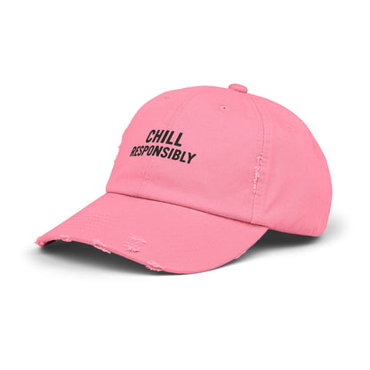 Chill Responsibly Distressed Cap