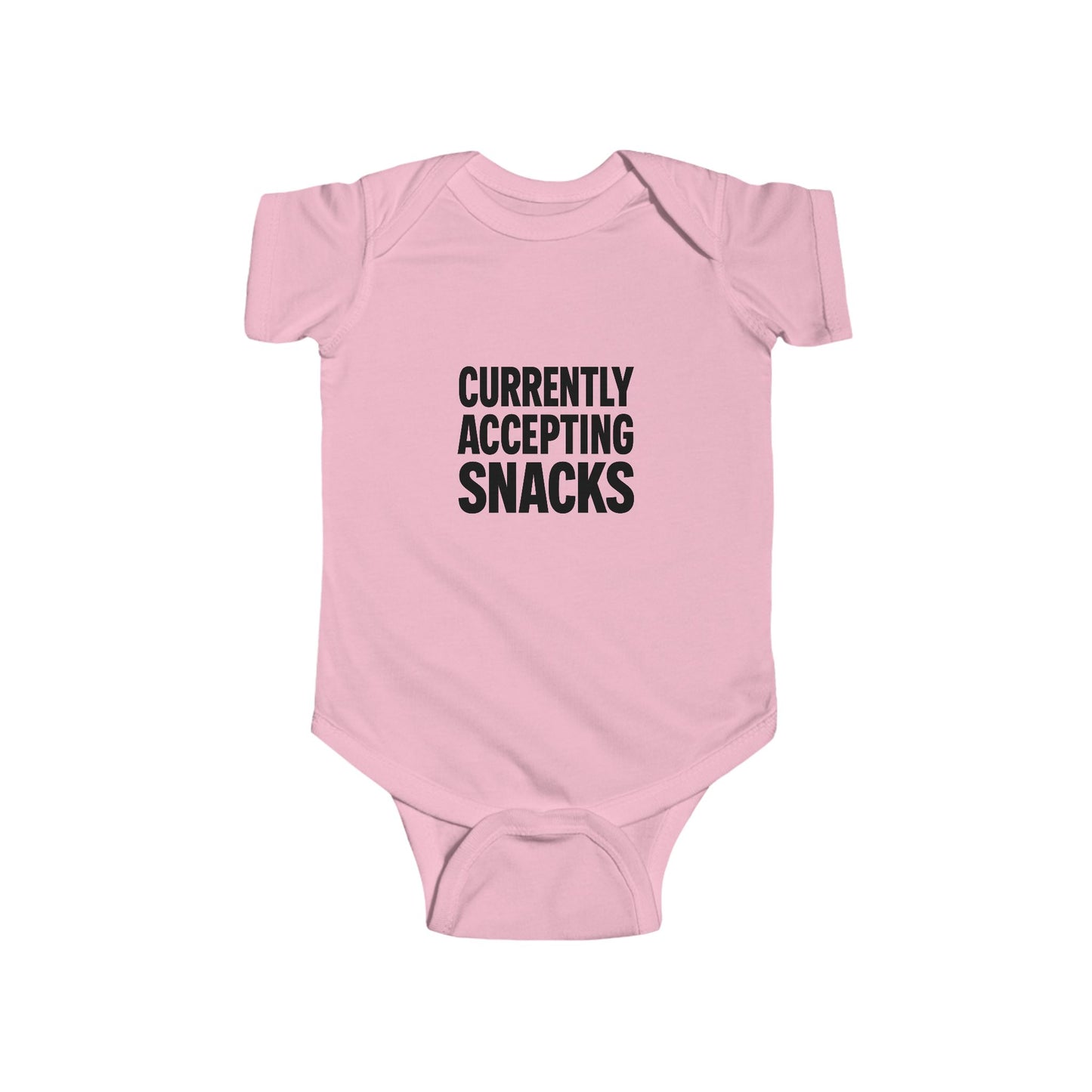 "Currently Accepting Snacks"  Baby Bodysuit