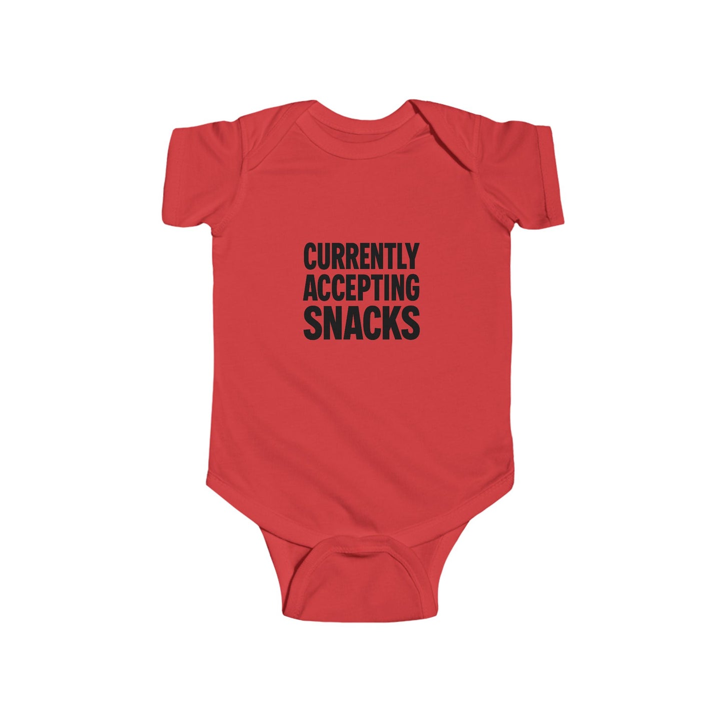 "Currently Accepting Snacks"  Baby Bodysuit