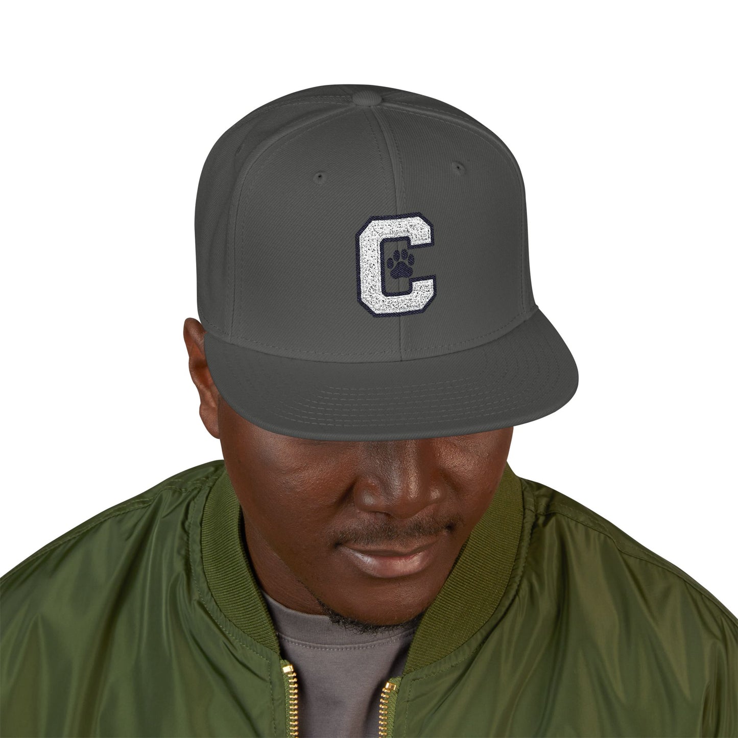 Paw Print Snapback Cap
