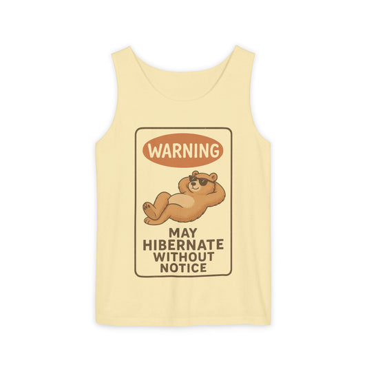 Hibernate Warning Unisex Tank Top