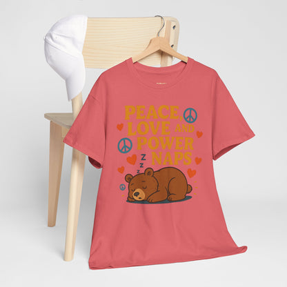 Peace Love Power Naps T-shirt