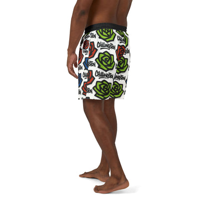 Graffiti Flower Swim Shorts