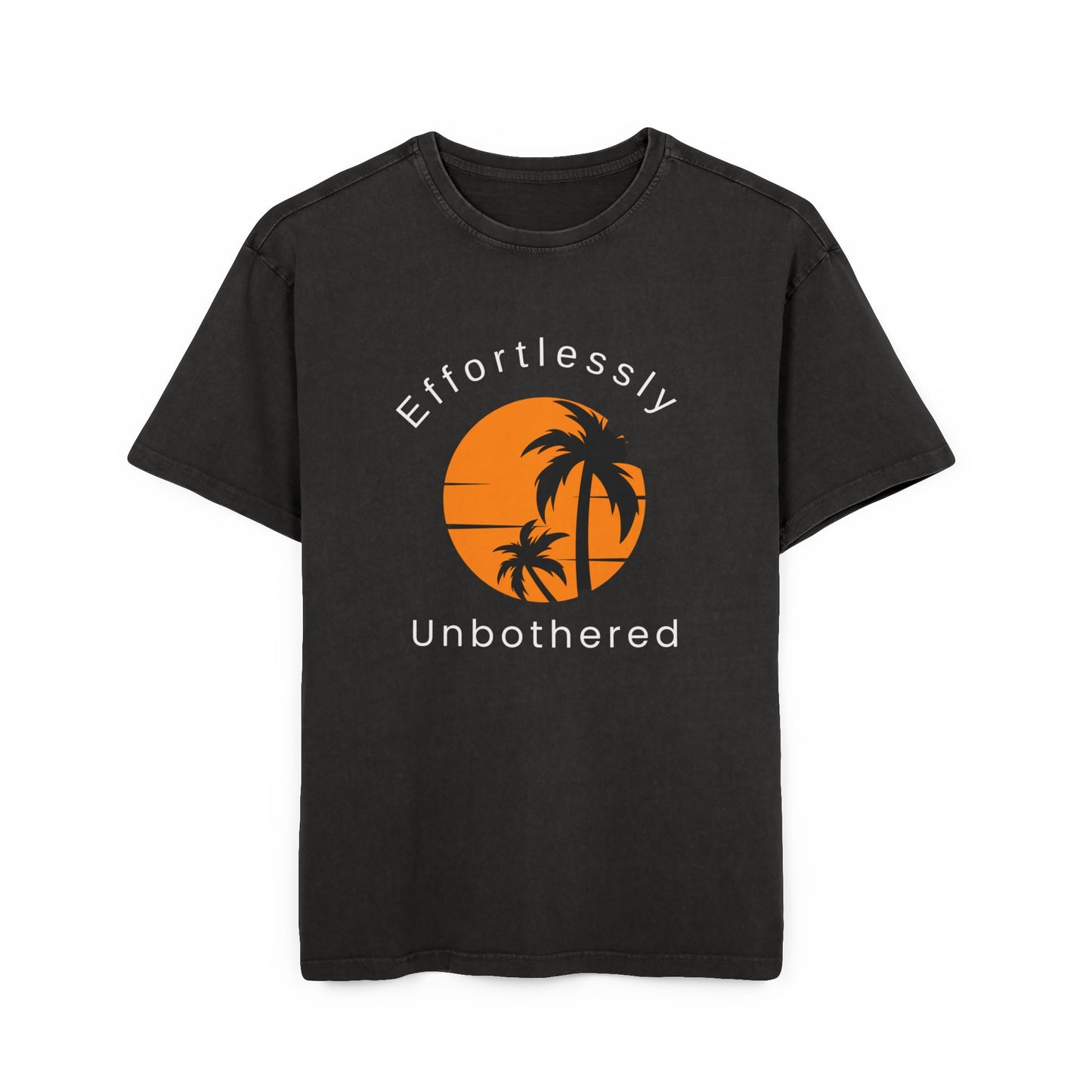 Effortlessly Unbothered Men's Acid Washed Heavy T-Shirt