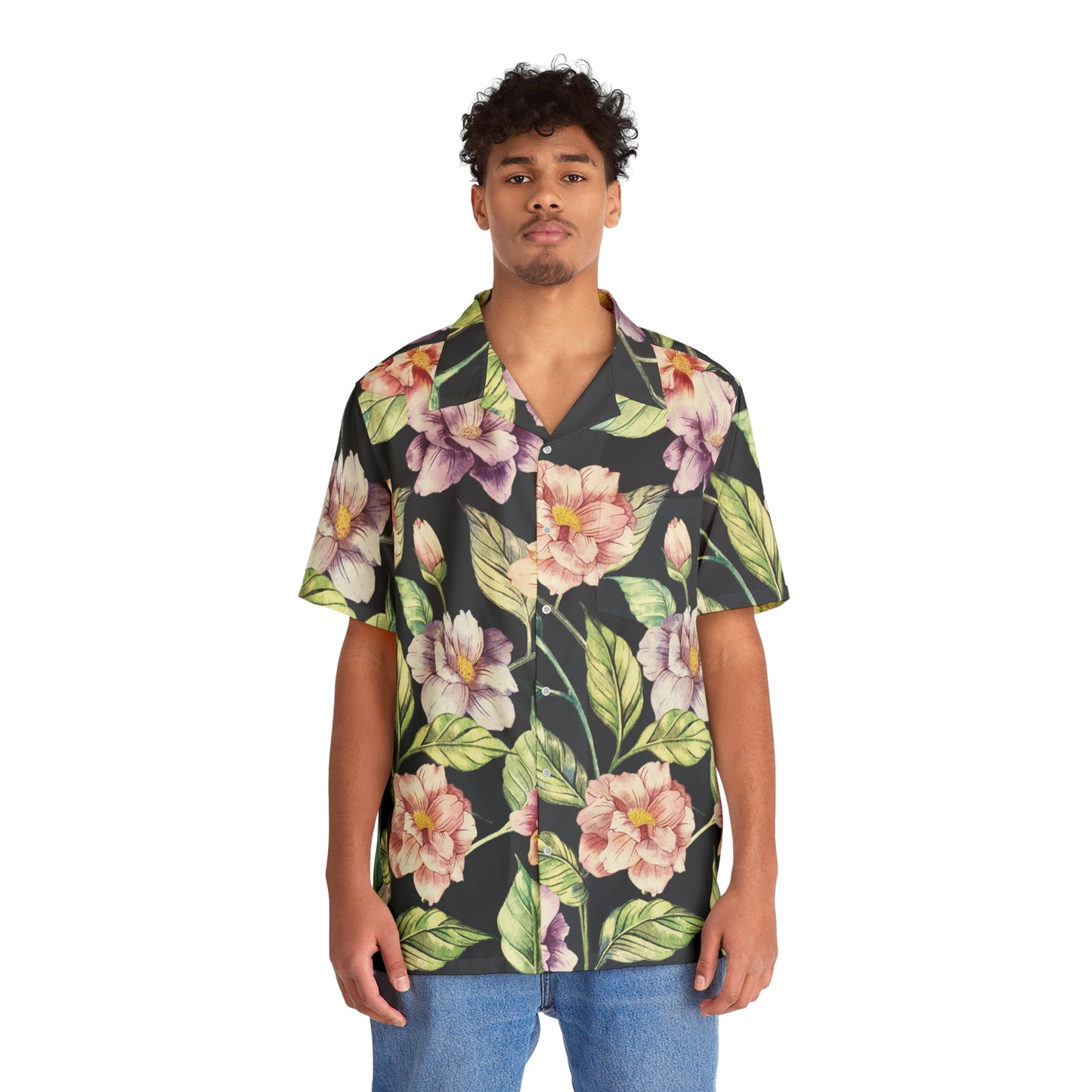 Tropical Floral Men's Hawaiian Shirt