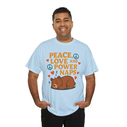 Peace Love Power Naps T-shirt