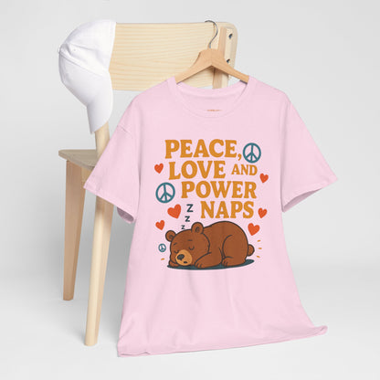 Peace Love Power Naps T-shirt