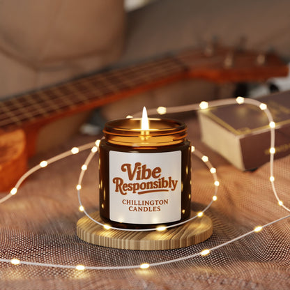 Scented Soy Candle (Multi-Size, Amber Jar)